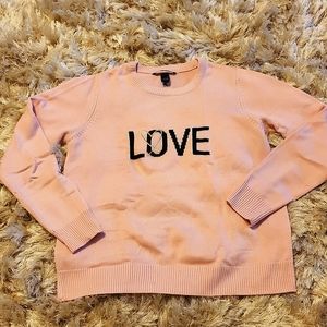 Victorias Secret LOVE graphic knit sweater